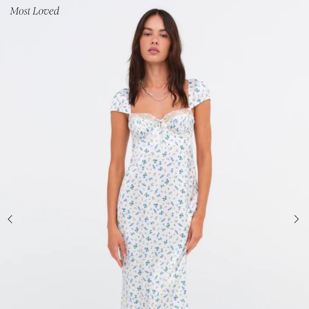 For Love and Lemons - Paloma Midi Slip dress - SIZE:SMALL